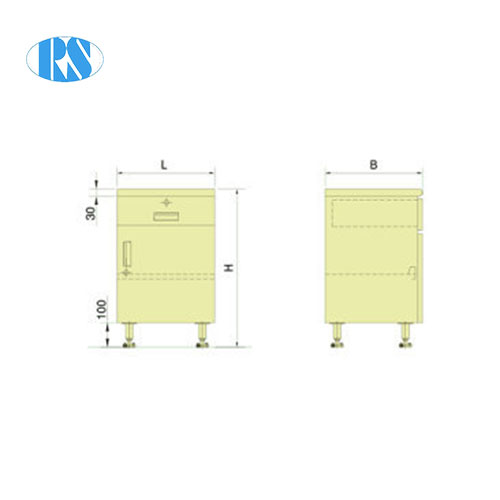 Cabinet-type metal furniture